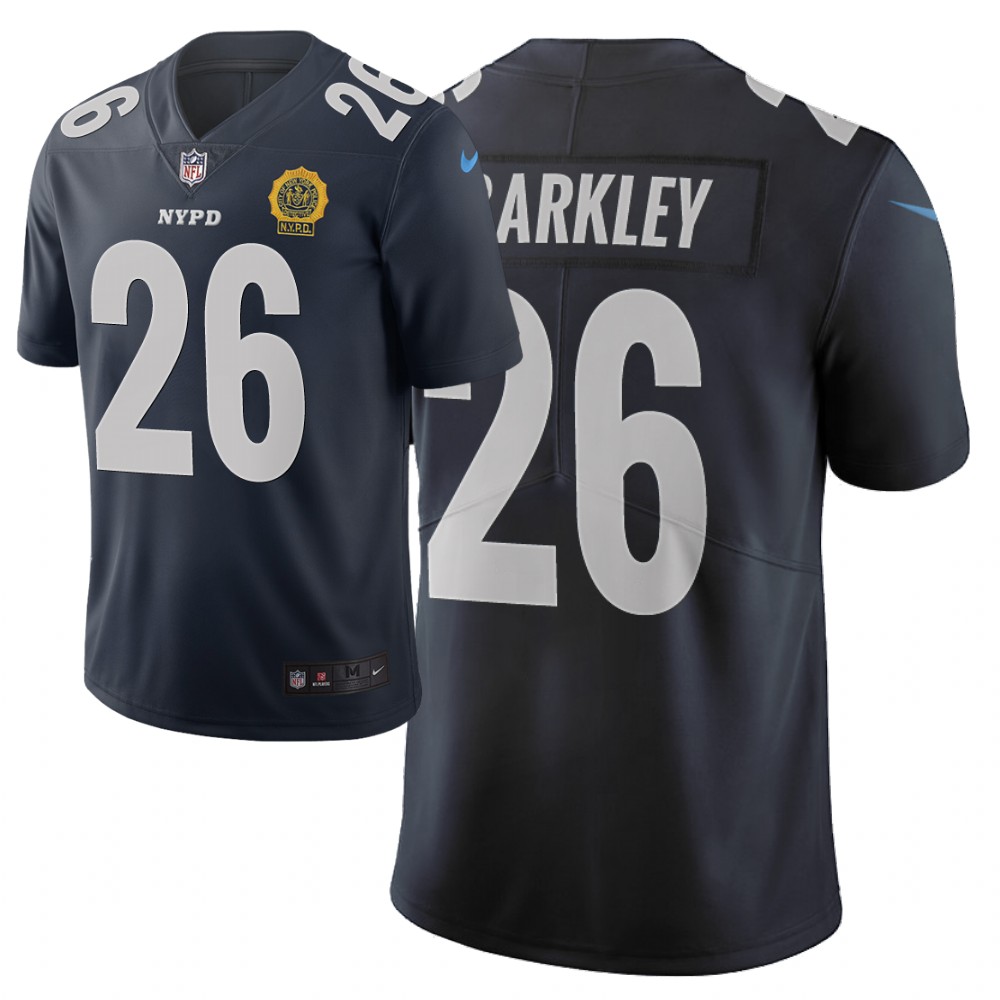 Men Nike NFL New York Giants 26 saquon barkley Limited city edition navy jersey